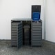 image 5 of Trimetals Triple 240L Wheelie Bin Store Anthracite Grey Grey