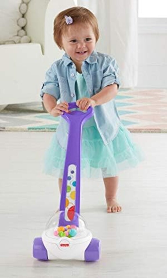 image 1 of Fisher Price Corn Popper Toddler Push Walker Purple