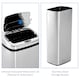 image 7 of HOMCOM 50L Infrared Automatic Motion Sensor Dustbin Stainless Steel Trash Can Silver