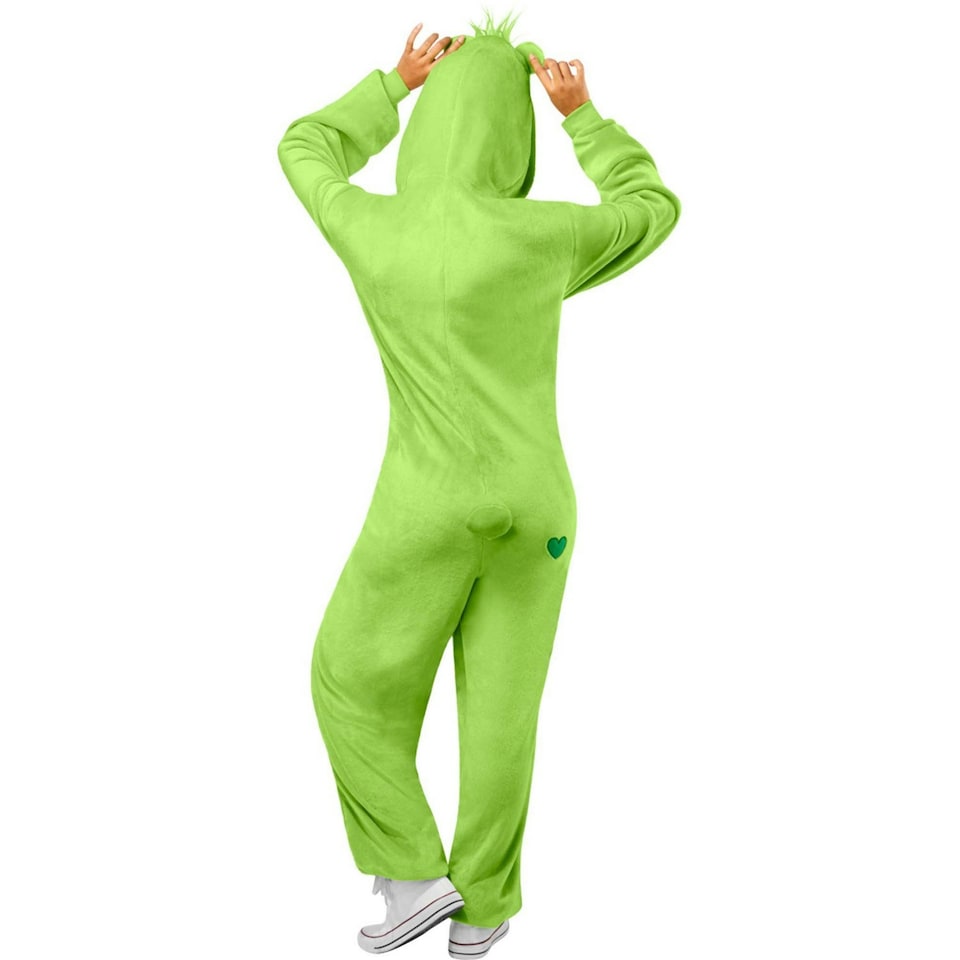image 1 of Care Bears Unisex Adult Good Luck Bear Costume - Green - L-XL Green | L