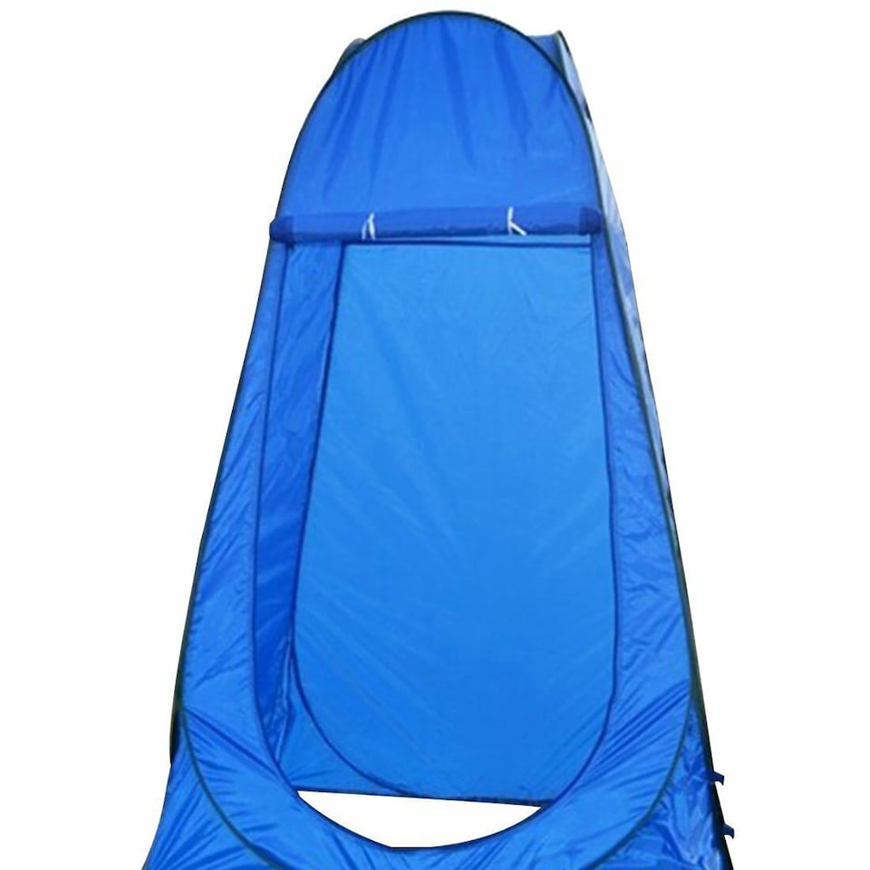 image 1 of Portable Pop Up Toilet Tent Instant Foldable Camping Privacy Shower Changing Tent - Blue