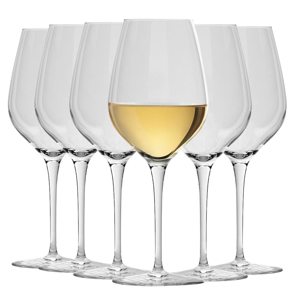 image 1 of Bormioli Rocco Inalto Tre Sensi White Wine Glasses - 430ml