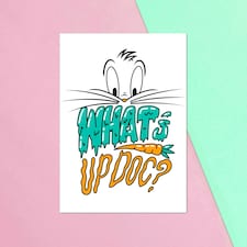 Official Looney Tunes What's Up Doc? Greetings Card