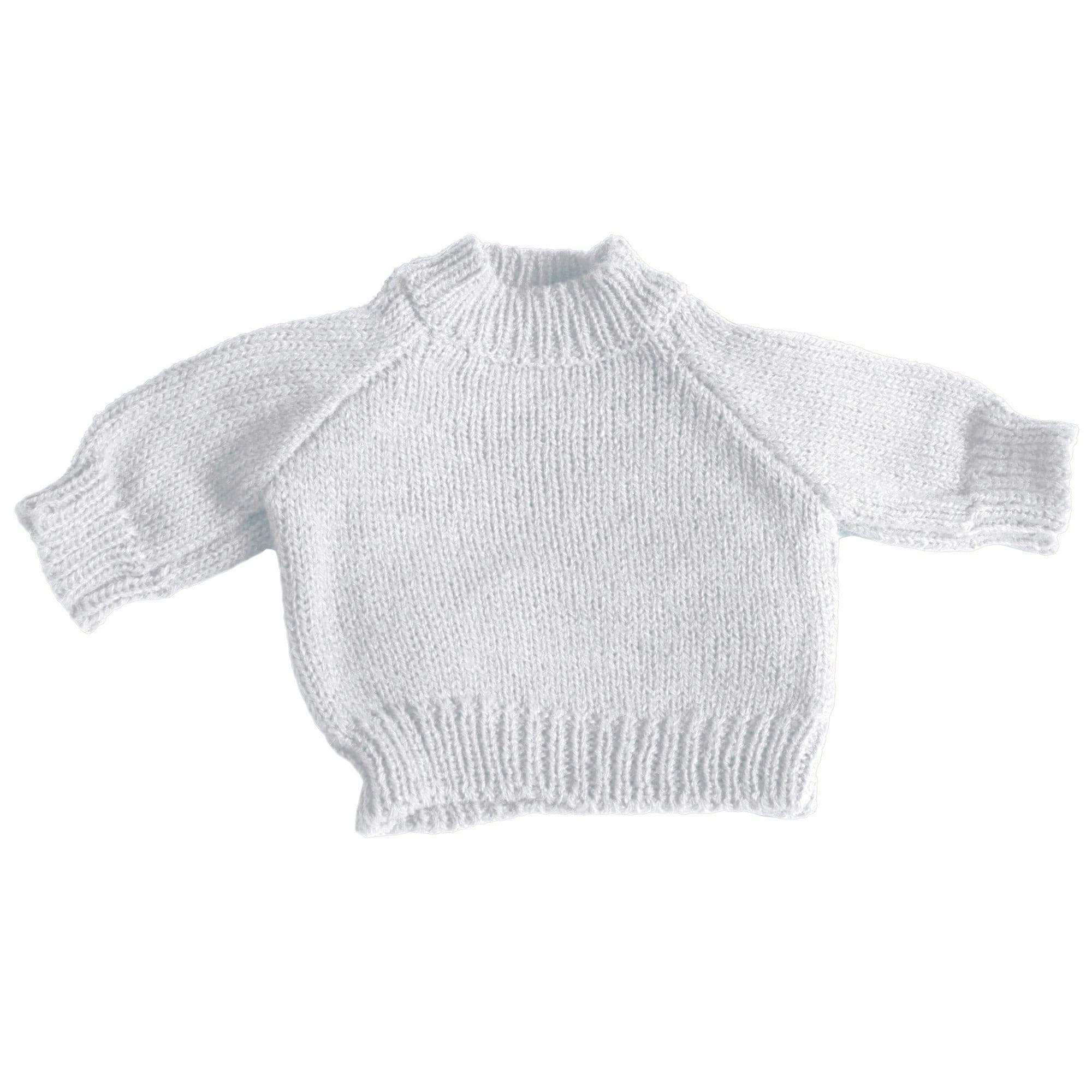 Mumbles Teddy Jumper Accessory in White | Size: Small