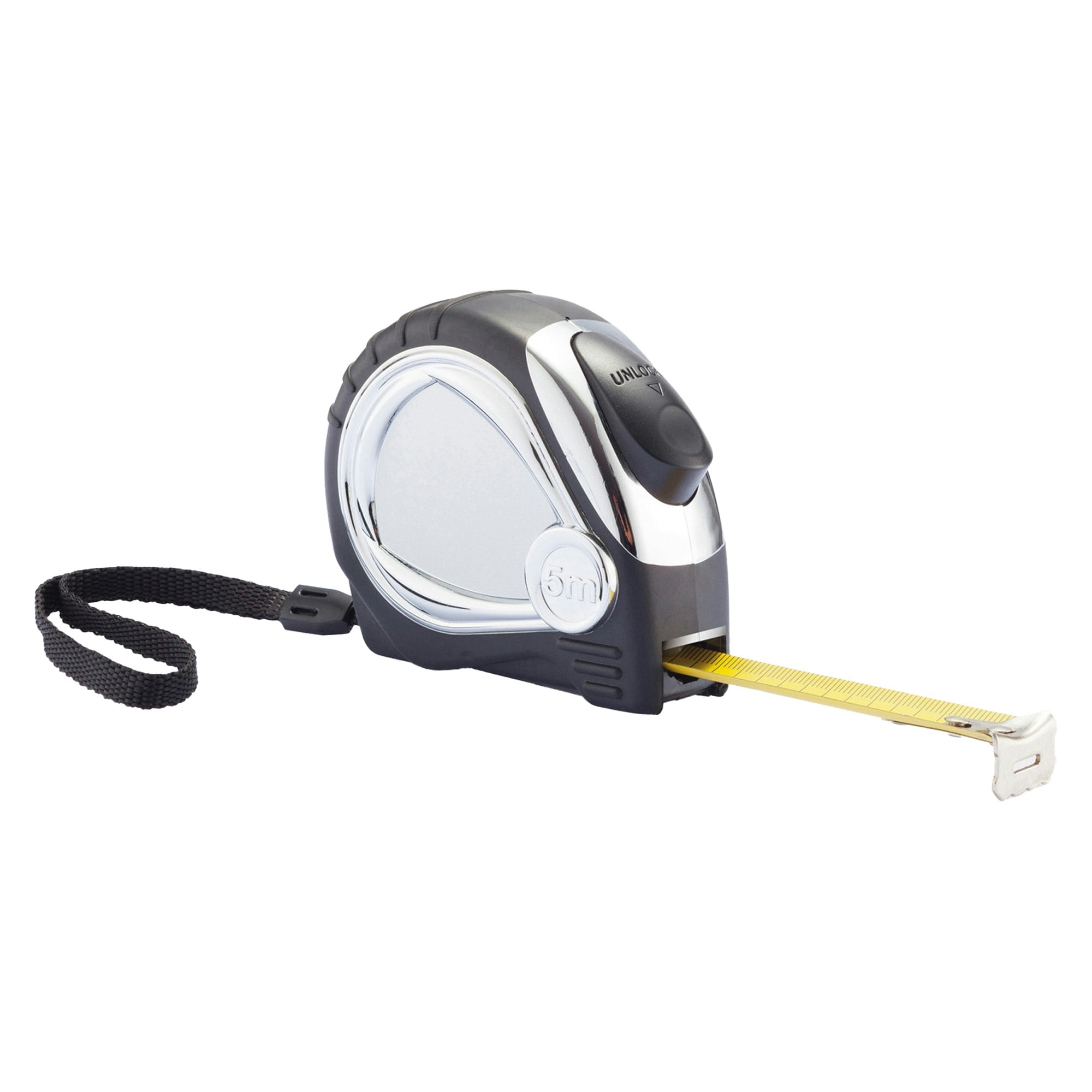 XD Collection Chrome Plated Tape Measure - Black/Yellow - One Size