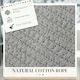 image 4 of HOMCOM 88L Cotton Rope Laundry Basket with Handles for Pillows Clothes Grey