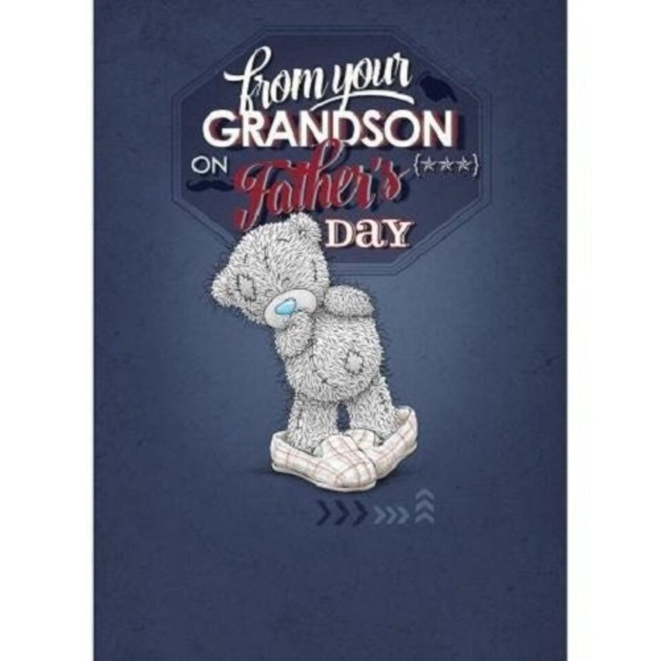 image 1 of From Your Grandson Me to You Bear Fathers Day Card