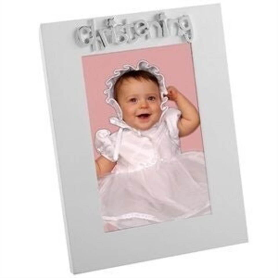 image 1 of Christening Photo Frame by WDD