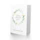 image 2 of Tuesday's Child is Full of Grace Floral Wreath New Baby Card