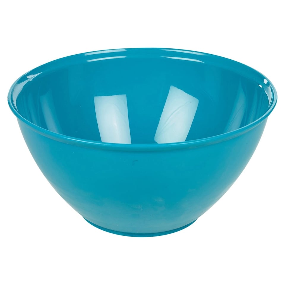 image 1 of 3 Pcs Durable Plastic Colourful Mixing Bowls Set Microwave and Dishwasher Safe | Multi | Teal