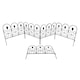 image 1 of Leaf Design Metal Garden Lawn Edging (45cm x 41cm) - 5 Panels
