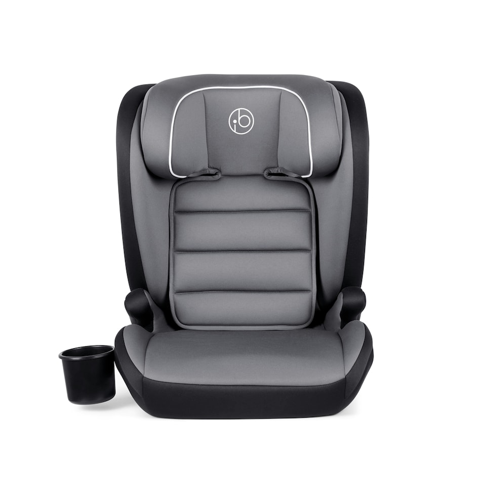 image 1 of Oracle i-Size ISOFIX Booster Seat for Car, 100-150cm (Group 2/3, Approx. 4-12 Years), Convertible High Back to Backless, Enhanced Safety & Comfort (Dark Grey)