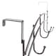image 2 of Ashley Iron Arched Over-Door Hat & Coat Hook Set - 5 Hook - Black