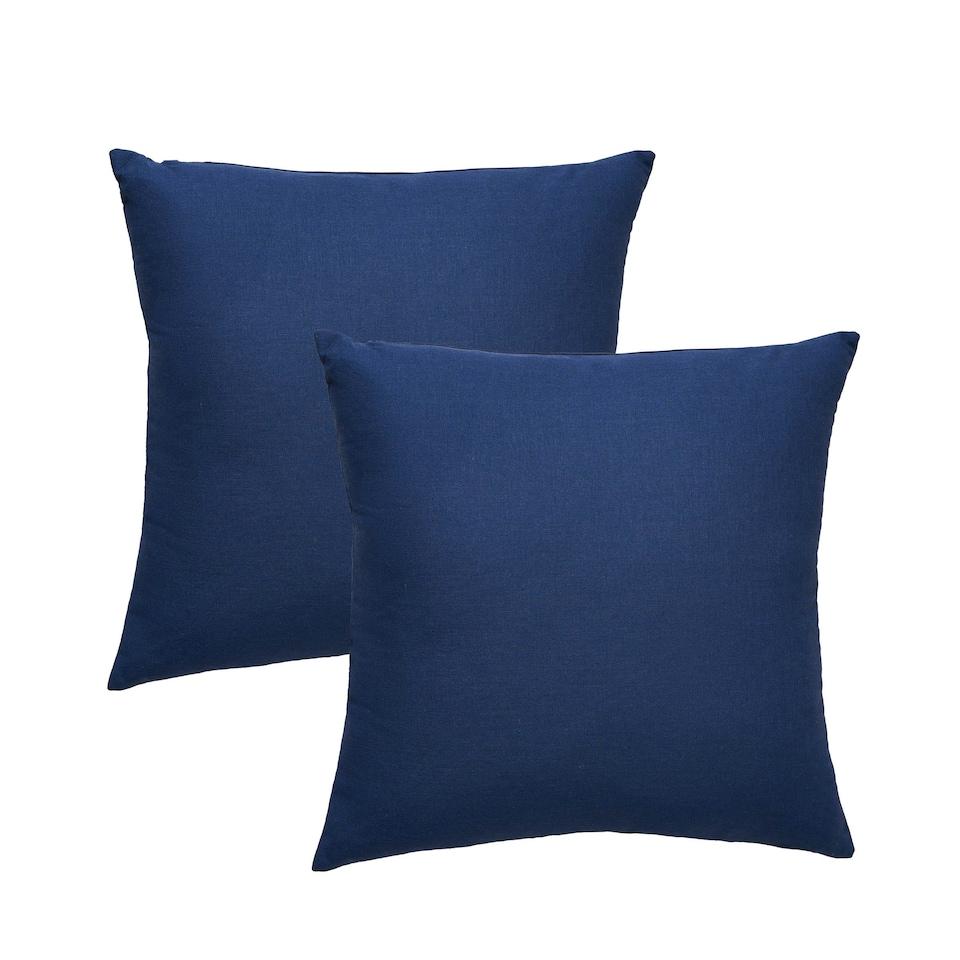 image 1 of BHS Twin Pack of Cushions, Navy Blue | Navy