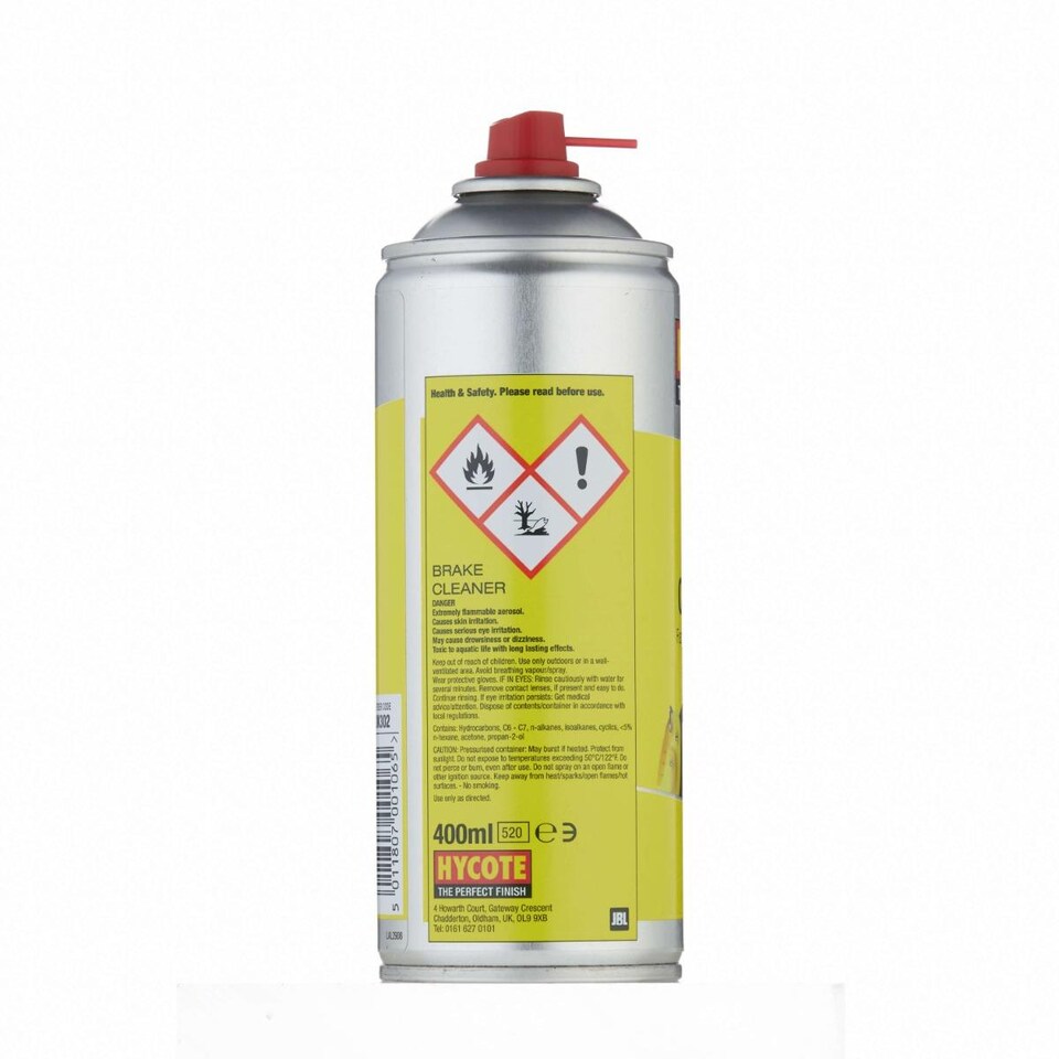 image 1 of Hycote Professional Brake Clutch Aerosol Spray Cleaner Degreaser 400ml x6