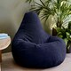 image 3 of icon Dalton Medium Beanbag Corduroy Navy Blue Blue | Blue
