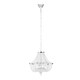 image 1 of Interiors by Premier Boutique Style 6 Light Chrome Pendant, Aluminium Chain Basket Ceiling Light, Modern Pendant Light