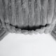 image 4 of OHS Faux Fur Ribbed Heatable Pocket Bed Reading Cuddle Cushion, 65x40cm - Grey