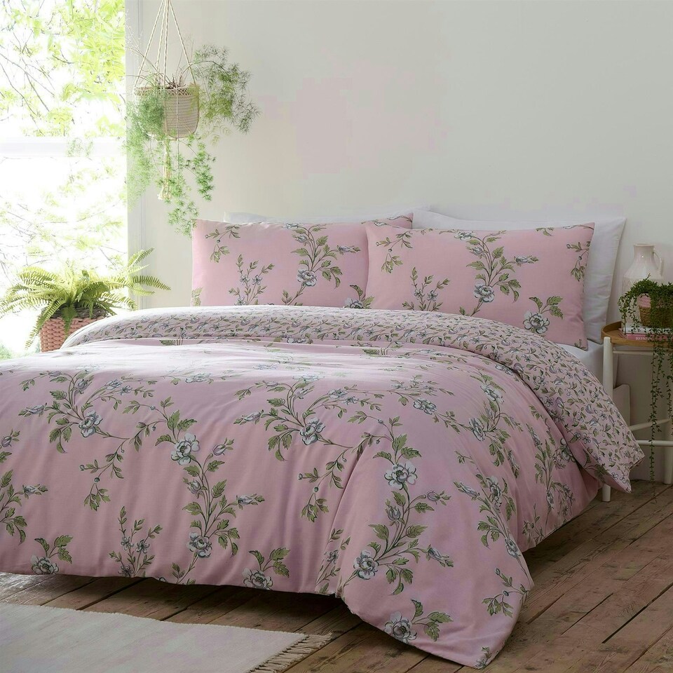image 1 of Yasmina Duvet Cover Set - Super King - Pink