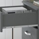 image 7 of FWStyle Tunis 5 Drawer Tallboy Slim Chest Of Drawers - Matt Grey