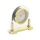 image 2 of Wm.Widdop Glass Mantel Clock 2 Tone Dial Gold Stand Gold | Clear