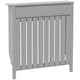 image 1 of HOMCOM Radiator Cover with Drawer and Vertical Slats Grey