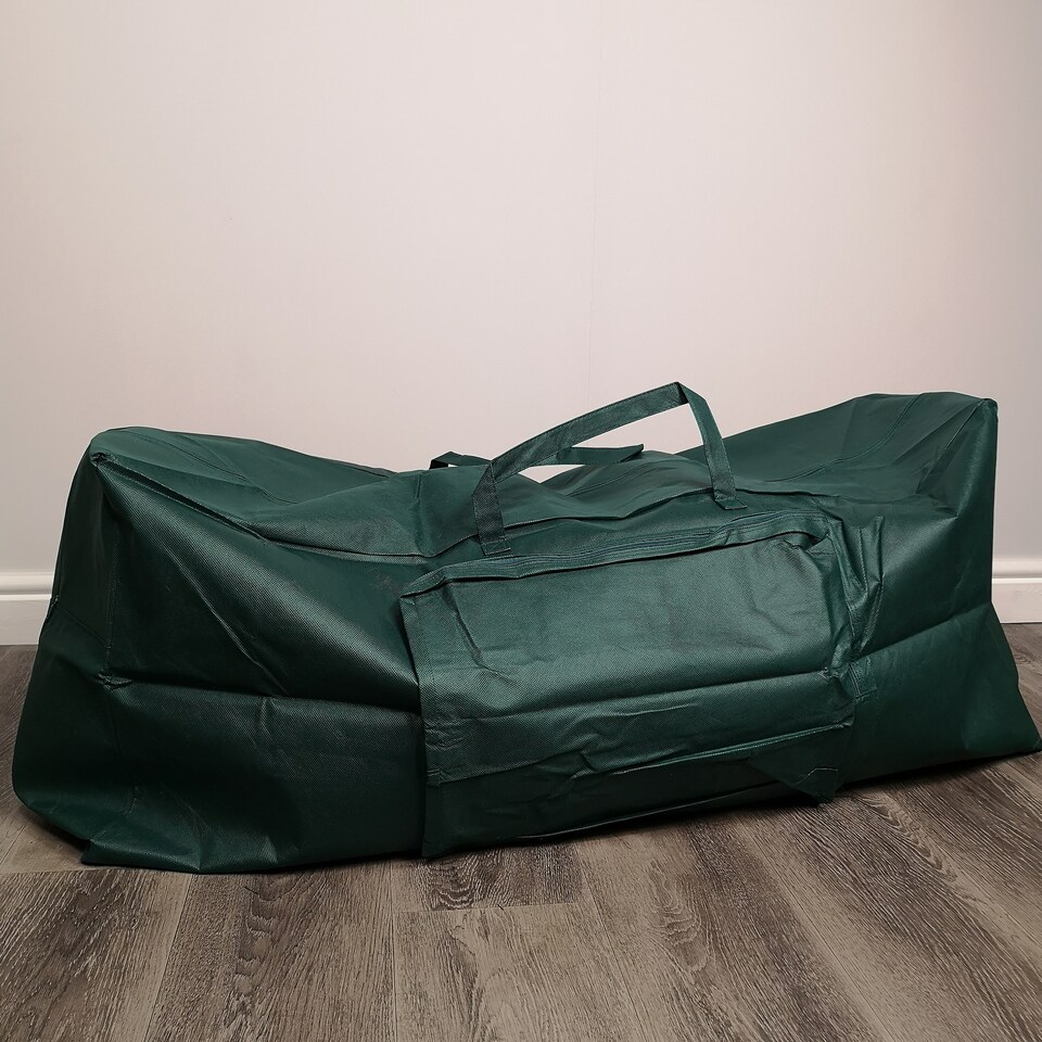 image 1 of 1.2m Green Christmas Tree Storage Bag with Zip and Carry Handle