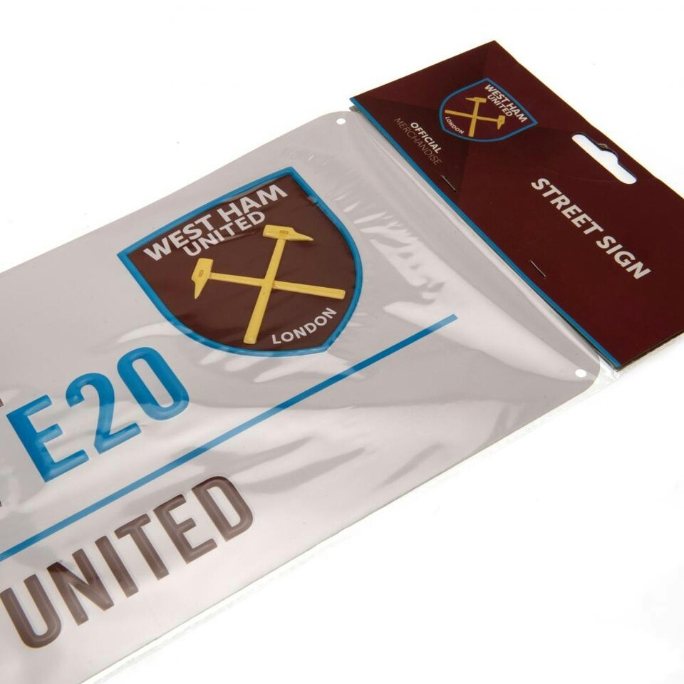 image 1 of West Ham United FC Street Sign - White - One Size