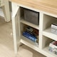 image 8 of 2 Doors 2 Shelves TV Stand Media Entertainment Storage Cabinet Wooden | White | White