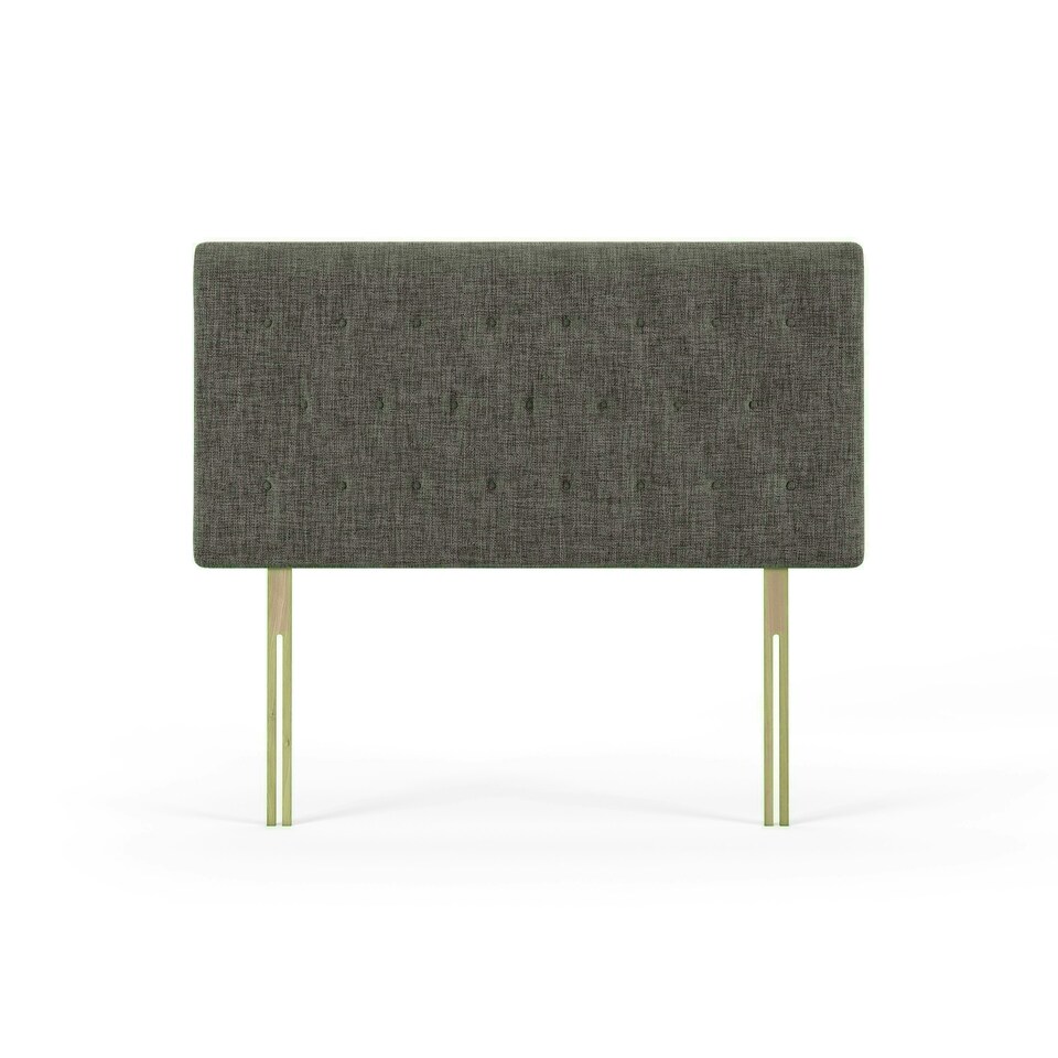 Lona Slate Grey Linen Headboard Super King N/A
