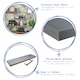 image 2 of Harbour Housewares Modern Floating Wall Shelves - 100cm - Grey - Pack of 2