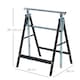 image 3 of HOMCOM Set of 2 Adjustable Telescopic Builders Trestle, DIY Steel Work Bench Carpenter, Folding Saw Horse Tools Black