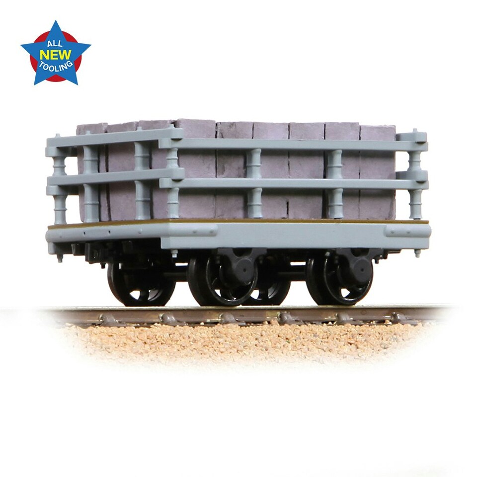 Bachmann NG7 Dinorwic Slate Wagon w/Sides Grey Lightly Weathered