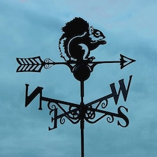 Squirrel Weathervane - Steel - W65 x H88 cm - Black