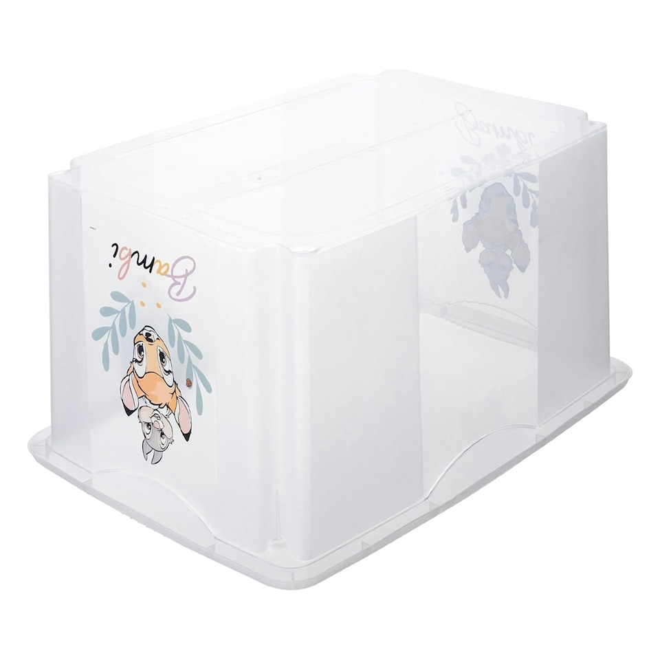 image 1 of Keeeper Bambi Turn Around Stackable Box with Lid 45 Litre Transparent