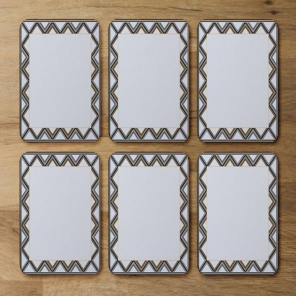 image 1 of Art Deco Patterned Border (Coaster)
