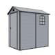 image 3 of 4 x 6 (1.34m x 1.92m) Single Door Apex Plastic Shed - Light Grey