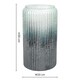 image 8 of Verre Frosted Ribbed Glass Vase Gold