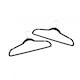 image 4 of Pack of 20 Black Non-Slip Space Saving Velvet Clothes Garment Coat Suit Hangers
