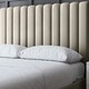 image 3 of Evangeline Divan Bed with Upholstered Headboard - Beige - Super King / 6ft