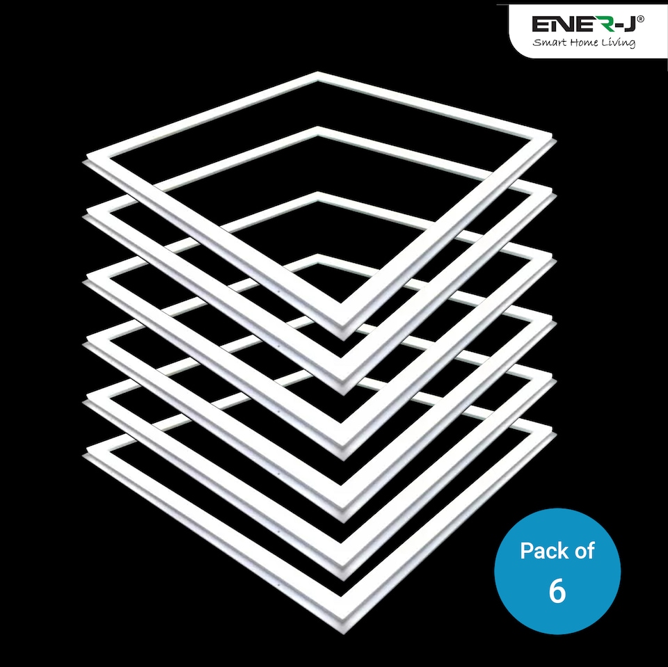 image 1 of LED Borderline Panel 60x60 40W 4000 Lumens, CCT Switchable (6500K-4000K-3000K) Pack of 6