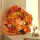 image 4 of Living and Home Halloween Garland with Holly berries Pine cones Maple & Pumpkins