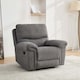 image 7 of Fosse Manual Recliner Fabric Chair (Dark Grey) | Grey | Dark Grey | One Size