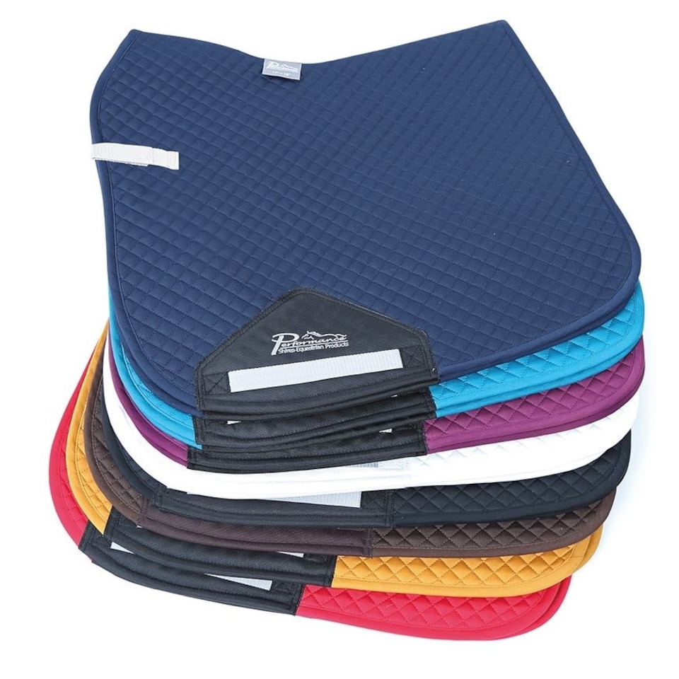 image 1 of Shires Performance Dressage Saddlecloth Red | Size: 17-18 Inch
Colour: Raspberry