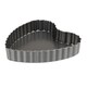 image 1 of Individual Tart Tin: 10cm Luxe Mini Heart Pan, Non Stick