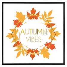 Autumn vibes (Picture Frame) Black | XL