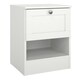 image 1 of Brande Nightstand with1 Frame Drawer in White White