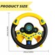 image 7 of Children’s Back Seat Driving Toy – 360° Steering Wheel with Lights, Sounds & Suction Mount