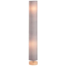 HOMCOM Tall Floor Lamp Lighting w/ Fabric Shade for Bedroom Living Room Grey