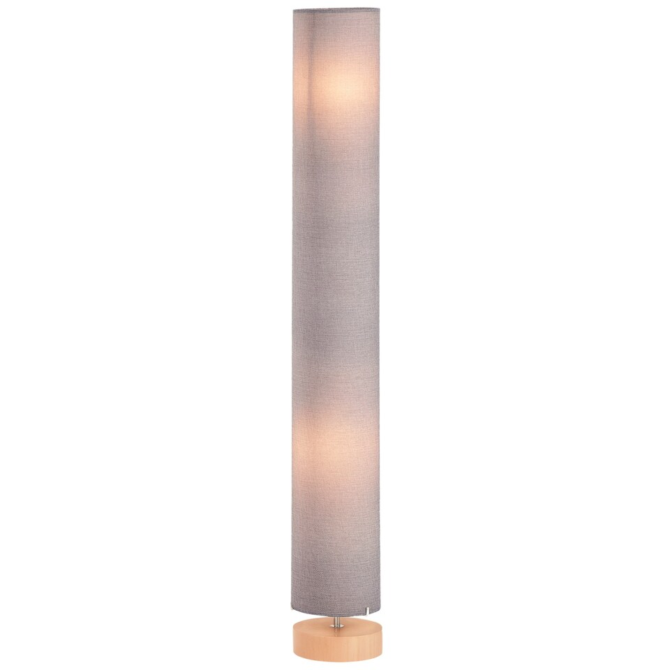 image 1 of HOMCOM Tall Floor Lamp Lighting w/ Fabric Shade for Bedroom Living Room Grey